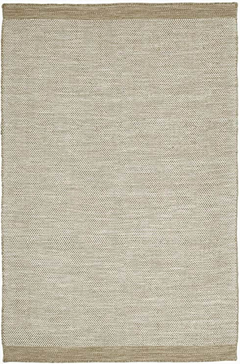 Tappeto beige e bianco per Interni ed Esterni - Intrecciato a Mano, 