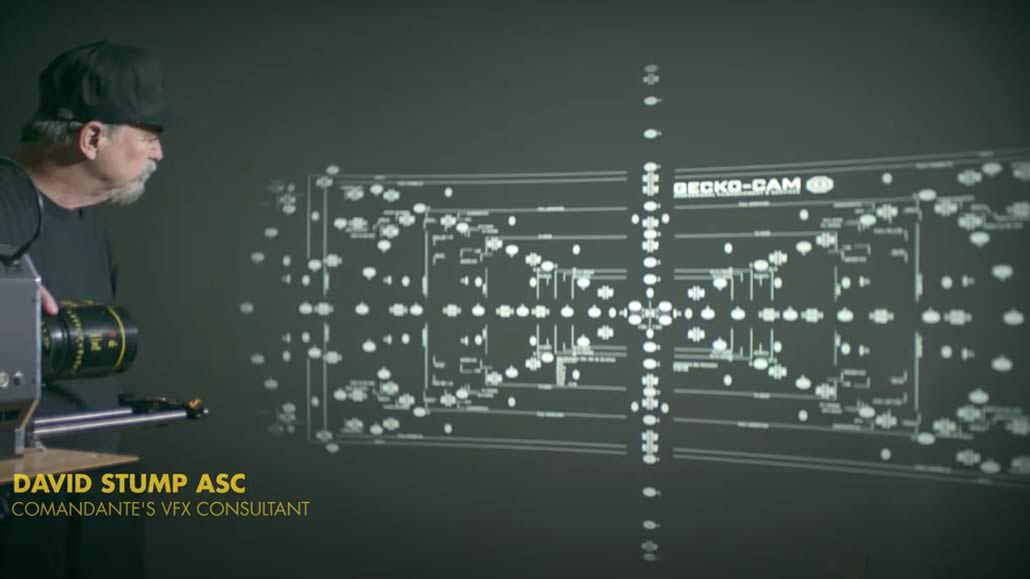 David Stump ASC assistente VFX Becko-Cam mappatura lenti