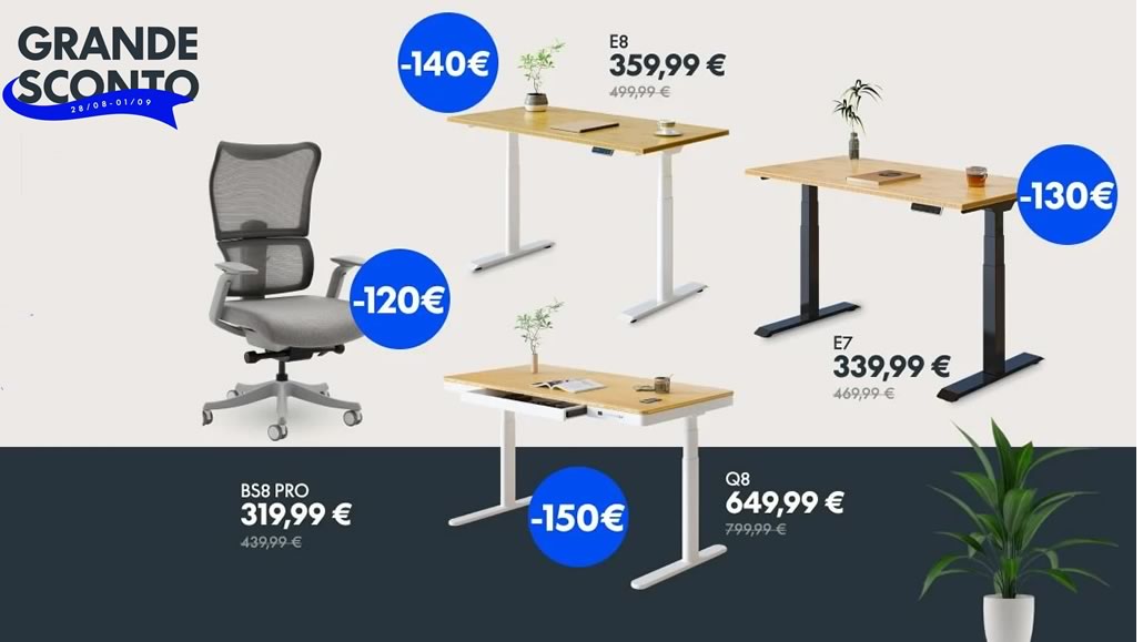 Flexispot scrivanie in offerta