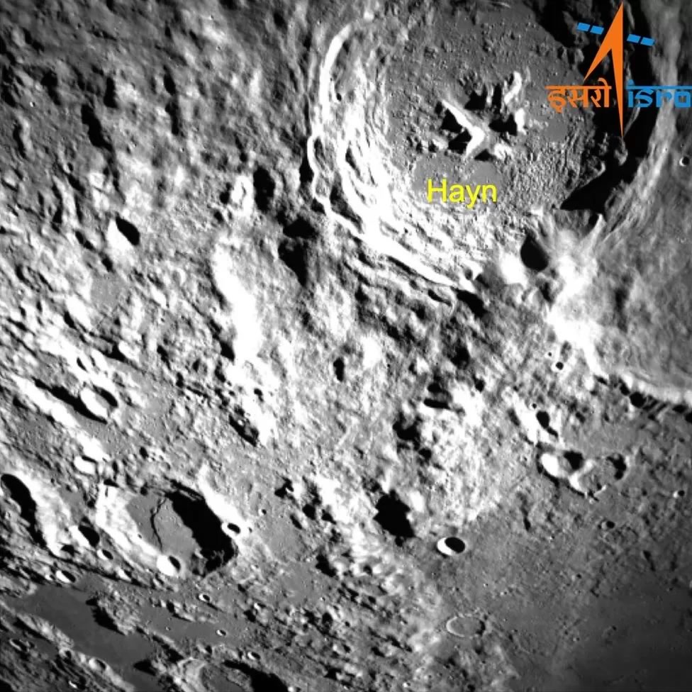 Prima foto inviata dal lander indiano