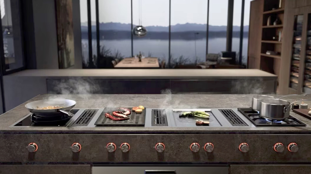 Cucina con Sistema Downdraft serie Vario 400 Gaggenau
