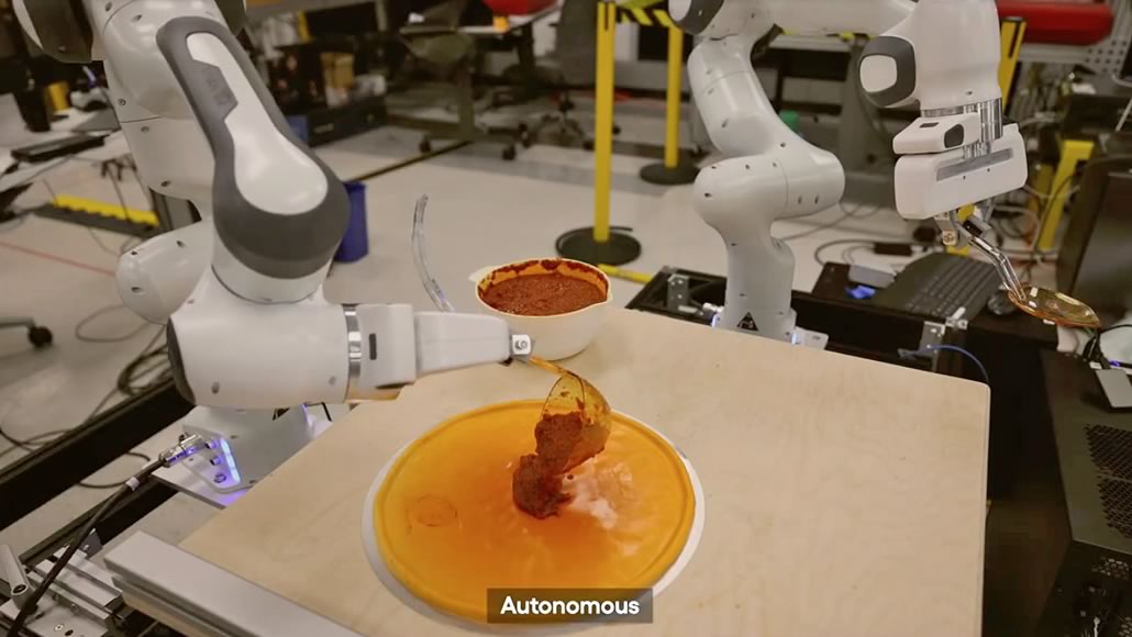 Robot versa condimento