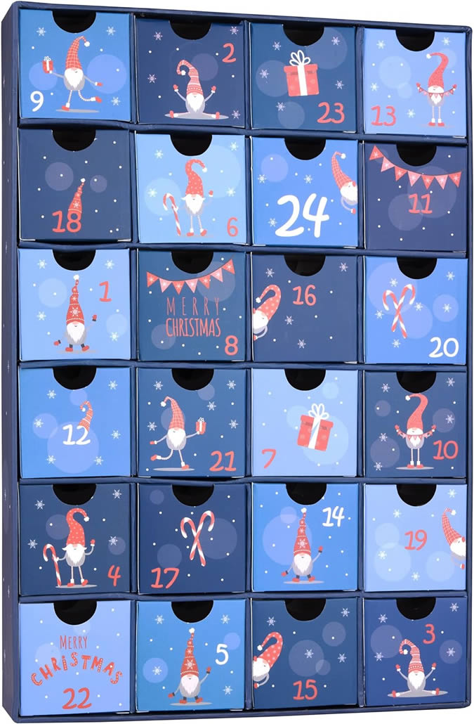 Brubaker Calendario Dell'Avvento da Riempire - Gnomi Blu 