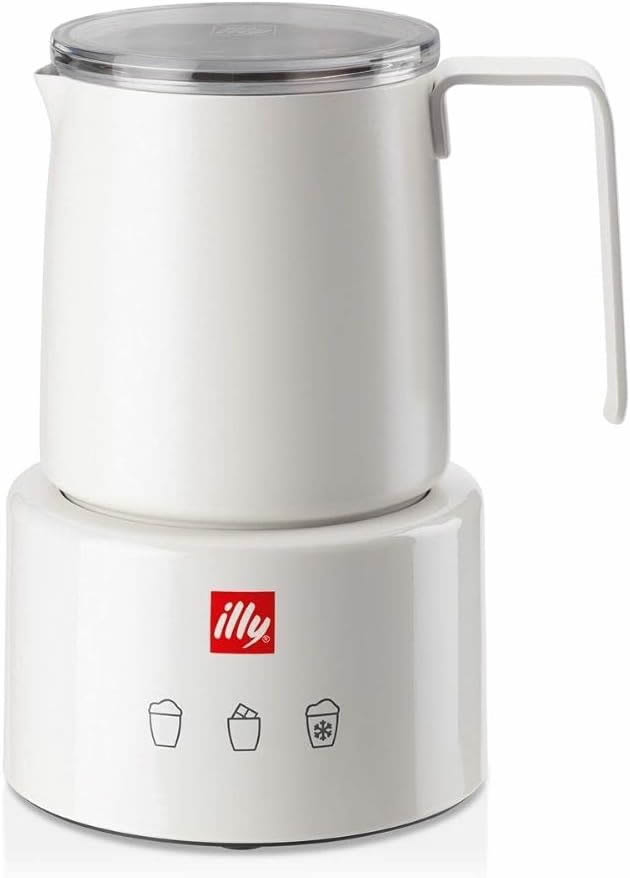 Illy schiumatore elettrico bianco per cappuccino