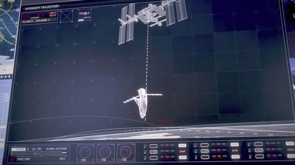 Simulazione allineamento con ISS del Dream Chaser Tenacity