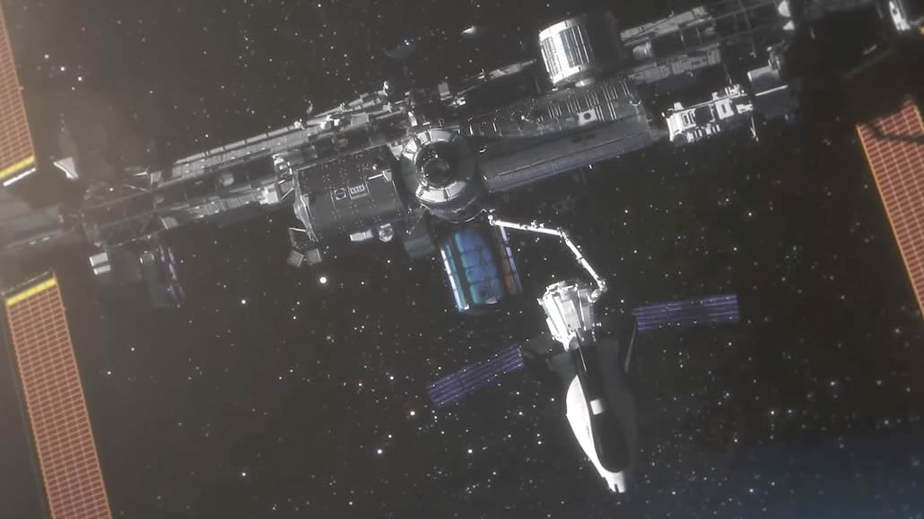 Simulazione avvicinamento con ISS del Dream Chaser Tenacity tramite braccio