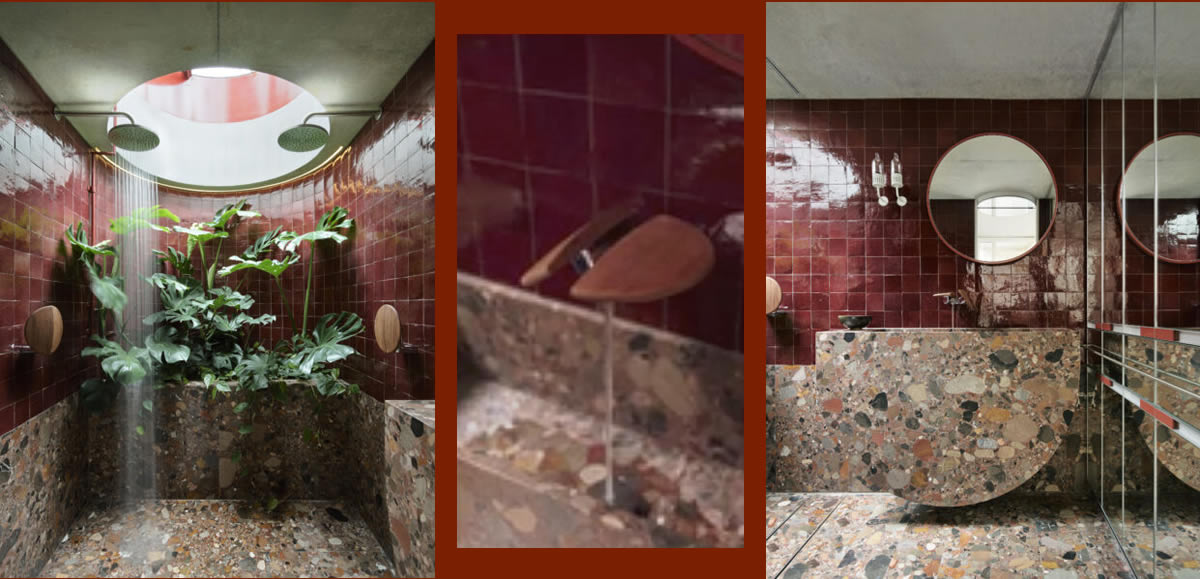 Bagno e doccia con dettaglio rubinetto