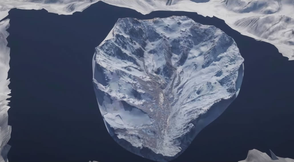 Ricostruzione Valle delle Lacrime sulle Ande con mappe satellitari per Unreal Environment, Società della Neve VFX