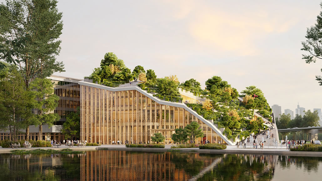 Centro Culturale di MVRDV per Tianfu Software Park di Chengdu