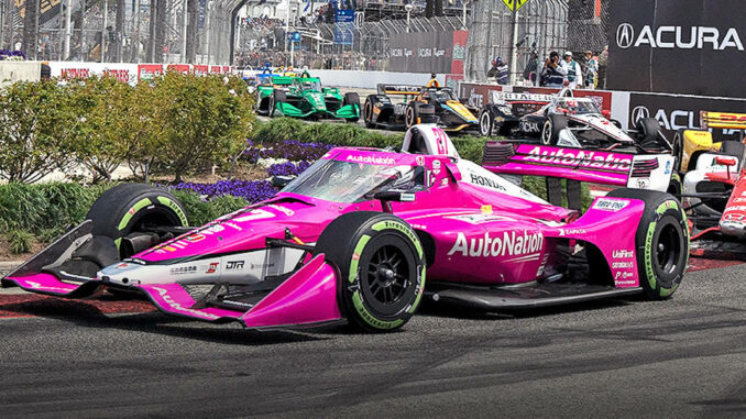 Acura Grand Prix di Long Beach auto di Felix Rosenqvist