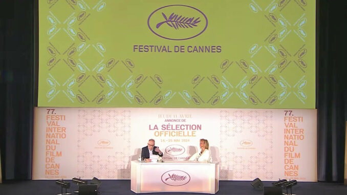Presentazione della Selezione Ufficiale del Festival di Cannes 2024