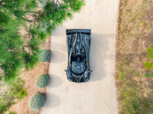 Vista dall’alto Pagani Zonda 760LM Roadster
