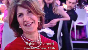 Fabiola Gianotti, direttore generale del CERN,