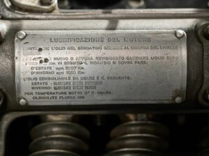 Targhetta lubrificazione Alfa Romeo 8C 2300
