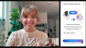 Traduzione istantanea fra inglese e spagnolo su Google Meet