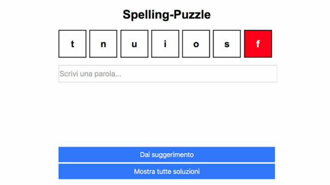 Spellino-Puzzle ShowTechies dell'18 maggio 2025