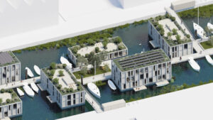 Layout quartiere galleggiante di Spoorweghaven (Rotterdam) - MAST