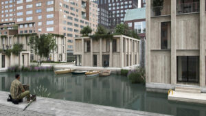 Canale di fronte case galleggianti di Spoorweghaven (Rotterdam) – MAST