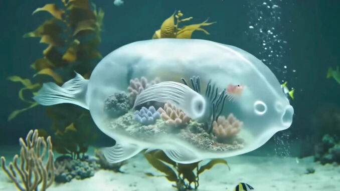 Immagine pesce creata con AI generativa Google